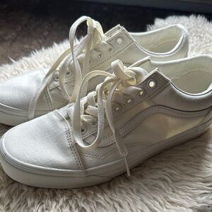 Vans Classic White Canvas Shoes